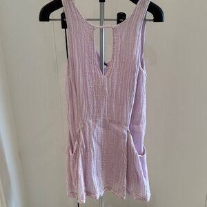 Free People Lavender Sleeveless Gauze Dress